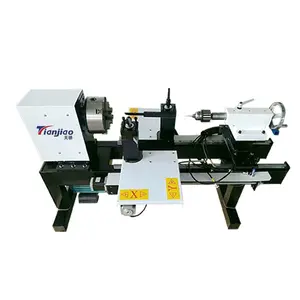 March Expo 2021TJ-13 Đường Kính 130Mm Miếng Gỗ Nhỏ Cnc Máy Tiện Quay Gỗ Cho Hạt Bình Cup