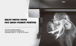 Trung Quốc Nhà máy trực tiếp không thấm nước RC <span class=keywords><strong>200gsm</strong></span> 24inch Chiều rộng ảnh bóng giấy cuộn - Product Image 5