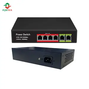Oem 4 8 16 24 Port Gigabit Cctv Network Ethernet Poe Switch 48v 10/100/1000m For Hikvision Ip Camera