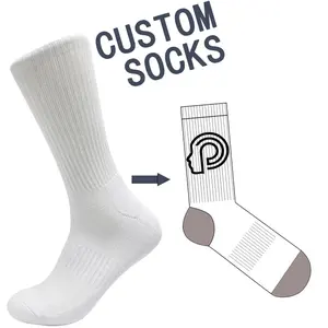 Gute Qualität individuelles Design Herrensocken Fabrik Direktverkauf gekämmte individuelle Socken Herren mit Logo