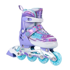Patins à roulettes pour enfants, réglables, roues lumineuses, antidérapants - Product Image 5