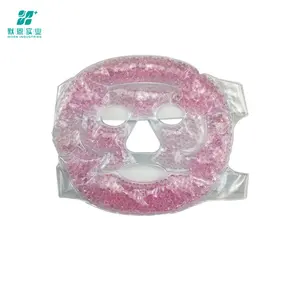 Popular Colourful Double Sided PVC Ice Bag Hot Cold Face Mask Gel Beads Face Mask