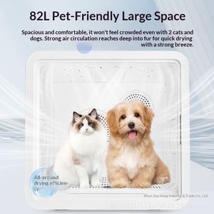 Séchoir Électrique Entièrement Automatique pour Animaux (Chats et Chiens) en <span class=keywords><strong>Plastique</strong></span>, Double Moteur, 82L, Protection Contre la Surchauffe, Séchage Rapide du Pelage - Product Image 1