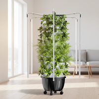 Système de culture hydroponique d'ananas en tour pour intérieur, écologique, avec moteur, design compact, pompe en option, LED HydroBlue