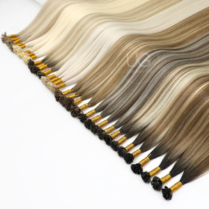 UGlamour Novità Esplosiva Extension Capelli Umani 100% Vergini Remy Europei Russi con Cheratina Piatta/I-Tip/U-Tip Lunghezze Stirate 12-30 Pollici - Product Image 3