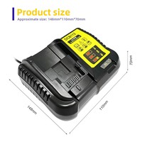Remplacez le chargeur 10.8V_20V Dcb1122A par la batterie lithium rechargeable Dcb112, accessoires pour outils électriques en plastique