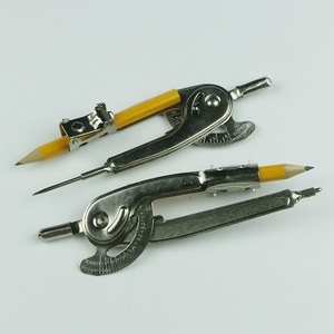 Brújula de rodamiento de bolas de escuela popular con punta larga, acabado de níquel metálico - Product Image 5