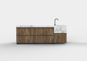 Luxury Hotel Bedroom Furniture <b>Set</b> Stone American King Size <b>Bed</b> with Solid Mango Wood Headboard and Nightstands for 5 Star Hotel - Product Image 5