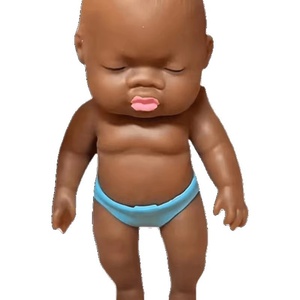 Big Black Rubber <b>Squishy</b> Sensory Stress Relief Doll Squeeze Toy Cute Soft Small Gift Natasha - Product Image 5