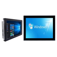 Moniteur tactile industriel mural encastré à double installation, écran LCD anti-poussière et anti-interférence