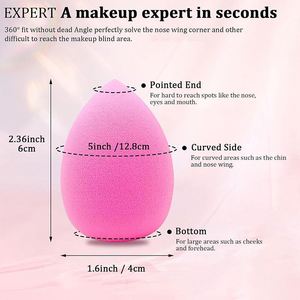 Vente en gros, mélangeur de maquillage multicolore personnalisé, doux et à texture fine, éponge cosmétique sans latex beauté humide et sèche - Product Image 2