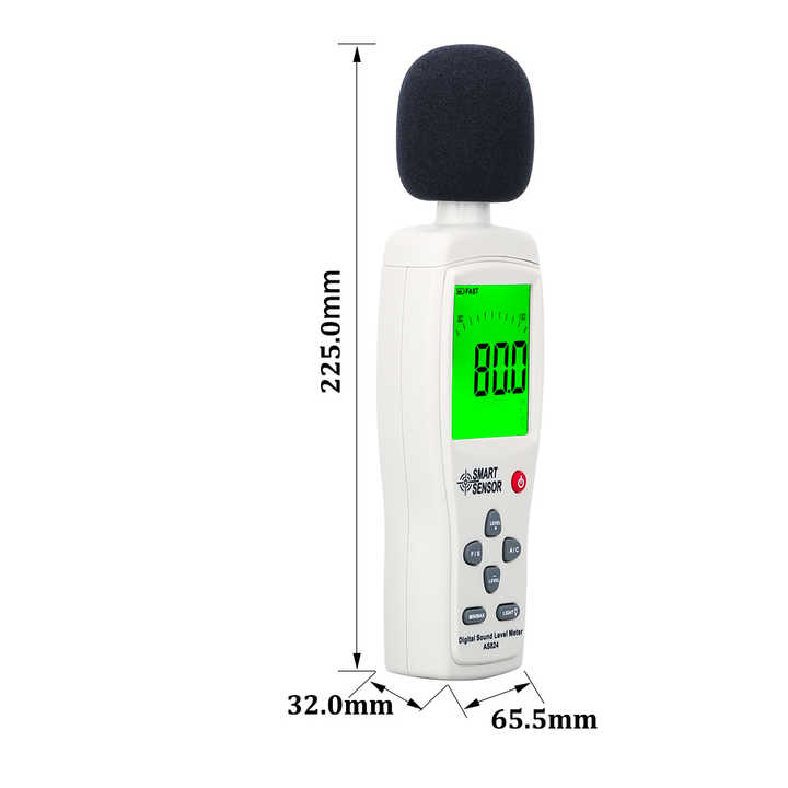 Mini Digital Sound Noise Level Meter - Smart Sensor AS824