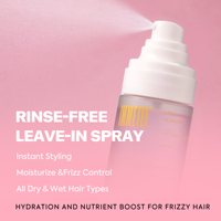 Spray démêlant pour cheveux, réparation en profondeur, anti-frisottis, hydratant, brume lissante pour cheveux, après-shampoissant sans rinçage avec votre logo