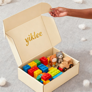 Services OEM/ODM, boîte d'expédition en carton ondulé à blocs de construction emboîtables, boîte à puzzles, boîte d'expédition, boîte de rangement pour jouets éducatifs précoces - Product Image 2