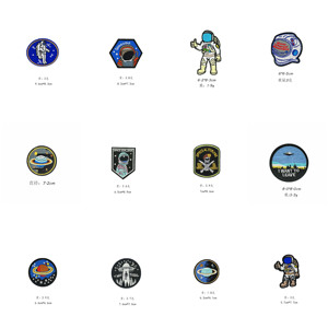 Hot Sale New Space Man Badge Applique Embroidered <b>Iron</b> on Space Patch for Clothing Kids - Product Image 2