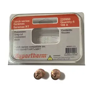 Chất Lượng Cao Hypertherm105A Plasma Cắt Ngọn Đuốc Nozzle 220990 Điện Cực 220842 - Product Image 1