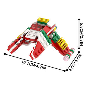 MOC2083 Nave Espacial Inquisitor de Navidad, Microfighter de la Guerra de las Galaxias, <span class=keywords><strong>Película</strong></span>, Bloques de Construcción para Armar, Juguetes de Ladrillos para Niños, 106 Piezas - Product Image 6