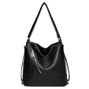 Sac fourre-tout vintage en cuir PU pour femme, sac à main rétro tendance, sac à bandoulière décontracté pour voyage - Product Image 6