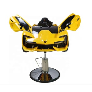 Foshan Kisen mobili barbiere salone parrucchiere attrezzature bianco giallo rosso nero bambini auto barbiere sedia per bambini - Product Image 5