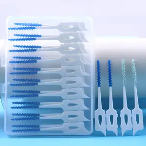 Customized Logo Disposable Dental Cleaning Interdental Brush Toothpick