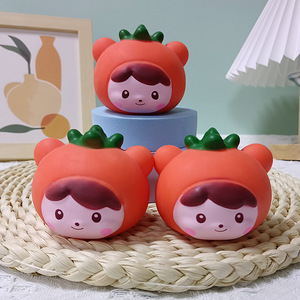 Jincan - Juguetes Antiestrés de la Serie Vegetal, Bolas de Harina, Juguete Divertido Novedoso, Incluye Repuestos de Repollo, Maíz y Melón para Apretar - Product Image 3