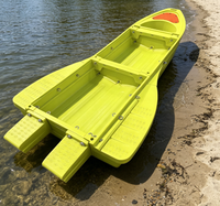 Bateau de sport rigide à flottabilité double face stable, écologique, léger, pour camping, divertissement aquatique et bateau-voiture