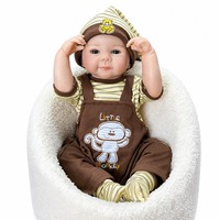 Poupée Bébé Reborn Réaliste de 20 Pouces en Vinyle Souple Peinte à la Main avec Articulations Mobiles, Jouet Éducatif, Cadeau de Collection pour Filles