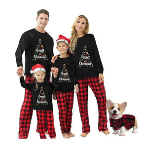 Pijamas Personalizados Divertidos de Navidad, Conjuntos Familiares a Juego, Pijamas Suaves de Año Nuevo, Ropa de Dormir para la Familia - Product Image 1