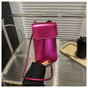 Mini Borse a Tracolla per Cellulare da <span class=keywords><strong>Donna</strong></span> Alla Moda <span class=keywords><strong>in</strong></span> <span class=keywords><strong>Pelle</strong></span> PU Dorata Borse a Spalla Personalizzate Impermeabili per Signore - Product Image 2