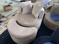 Mode Wohnzimmer Möbel Freizeit Sofa Lazy Günstige Custom ized Farbe Hotel Lazy Round Stoff Weiches Sofa für Zuhause