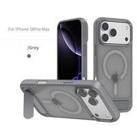 Étui de protection magnétique givré avec support diagonal pour iPhone 18 Pro Max, compatible avec les coques de téléphone iPhone 17, 16, 15, 14, 13