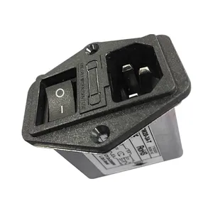 Filtro emi de línea de alimentación de 3A, 250V, CA, con interruptor - Product Image 4