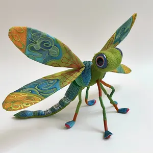 2024 Venda imperdível CE CPC Brincos de pelúcia personalizados Dragonfly com logotipo chaveiro travesseiro para crianças