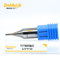 BoMeiJK Fraise droite TCT à 2 dents haute vitesse pour CNC, pour le travail du bois, avec personnalisation ODM/OEM, angle de hélice 45°