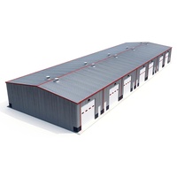 Edificio Industrial de Acero Moderno Prefabricado para Combinación de Almacén y Taller al Aire Libre