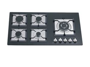 Keon fabbrica elettrodomestico cucina <span class=keywords><strong>incasso</strong></span> vetro temperato nero 5 fuochi grande potenza stufa <span class=keywords><strong>a</strong></span> <span class=keywords><strong>Gas</strong></span> - Product Image 4