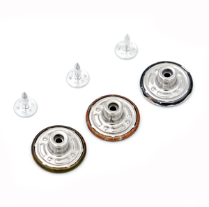 Tùy Chỉnh Tên Thương Hiệu Thân Thiện Với Môi Đen Brass Kim Loại Nút Phong Cách Đơn Giản Denim Shank <span class=keywords><strong>Jeans</strong></span> Nút Khắc Logo Mạ Kỹ Thuật - Product Image 3