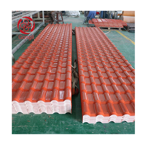 Asa Upvc Feuilles de toiture en plastique colorées en PVC Toit en <span class=keywords><strong>bambou</strong></span> ondulé Tôles de toiture en plastique espagnol synthétique Asa Pvc - Product Image 2