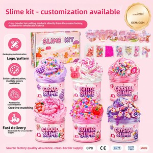 Butter <b>Slime</b> Cloud Crystal Children's Stress-Relief <b>Toy</b> 6 Colors Ages 7+ Color Box Packaging - Product Image 3