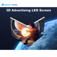 Pantalla LED 3D para Exteriores, Fija, P3 P4 P6 P8, Señalización Digital LED, Pantalla Publicitaria Impermeable para Exteriores