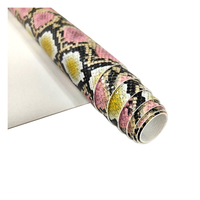 1,1mm Umweltfreundliches Dehnbares Wasserdichtes Schlangenmuster Kunstleder-Stoff Maßgefertigte Fleckabweisende PVC-Taschen Möbel Bekleidung
