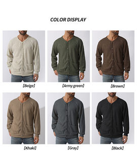 Suéteres con Capucha Estilo Universitario para Hombre, Moda 2024, Venta al por Mayor, para Uso en Exteriores, Tejido de Punto, Logotipo Personalizado, Reversible, Estilo Vintage - Product Image 2