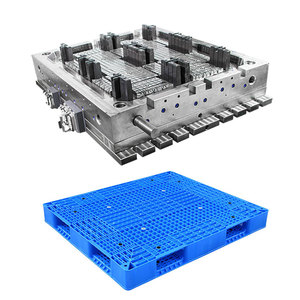 1.5T 10 steel rods Factory made plastic injection molds pallet mold industrial mould blow mold manufacturer for plastic pallet