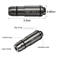 Kartrid Pelatihan Laser Merah Presisi Tinggi 9mm Permukaan Abu-abu 9m untuk Pelatihan Senjata Api