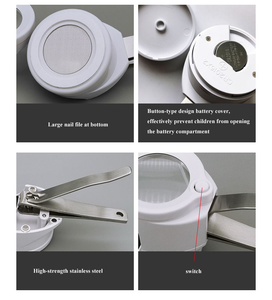 Coupe-ongles en acier inoxydable blanc 3,5X avec <span class=keywords><strong>loupe</strong></span> à lumière LED, coupe-ongles <span class=keywords><strong>pour</strong></span> pédicure <span class=keywords><strong>pour</strong></span> les personnes âgées, les enfants - Product Image 5