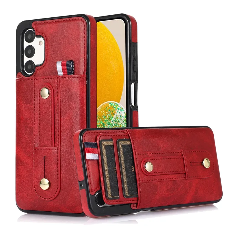 Hot Sales pu Leather Wallet Phone Case Cover For Samsung Galaxy S22 Ultra S21 S20 S10 note20 note10 Card slot kickstand purse