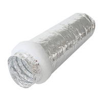 Conduit flexible isolé en aluminium système de ventilation cvc