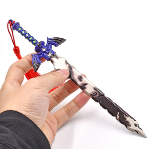 Nouveau jeu chaud la légende Zeldas Anime métal épée porte-clés larmes du royaume maître épée en alliage de Zinc jouets modè<span class=keywords><strong>le</strong></span> pendentif Anime - Product Image 3