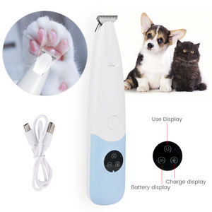 Afeitadora de pelo para mascotas de bajo ruido PRITECH, recortadora de patas de perro recargable para aseo con luz LED - Product Image 6