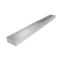 Cheminée électrique linéaire moderne en acier de 24 litres avec insert, chauffage bio, flamme éco-responsable, grille de foyer à gaz, cheminées à l'ethanol